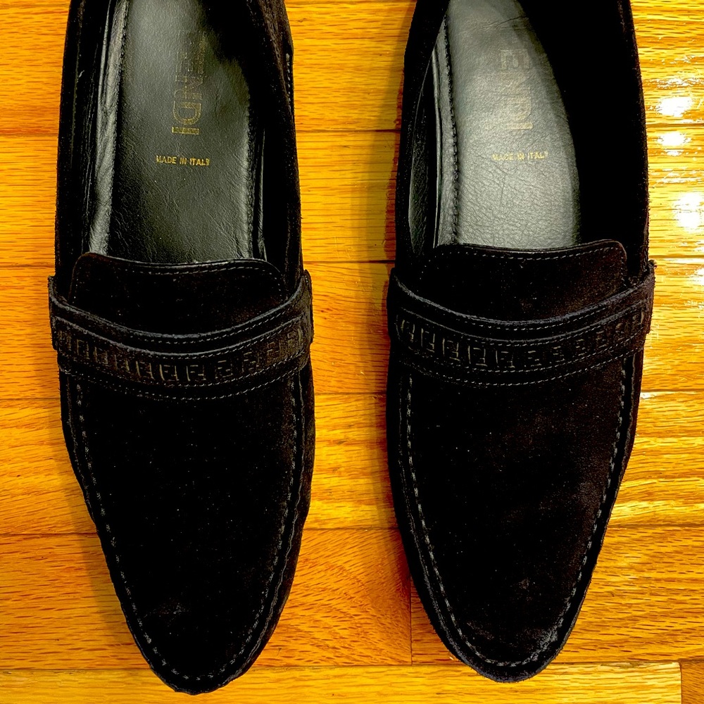 Men’s Suede Fendi Loafers